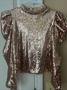 TCEC Women’s Gold sequin Top